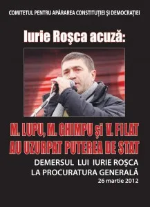 Coperta cărții Demersul lui Iurie Roșca la procuratura generală