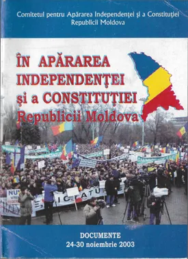 Coperta cărții În Apărarea Independenței și a Constituției Republicii Moldova
