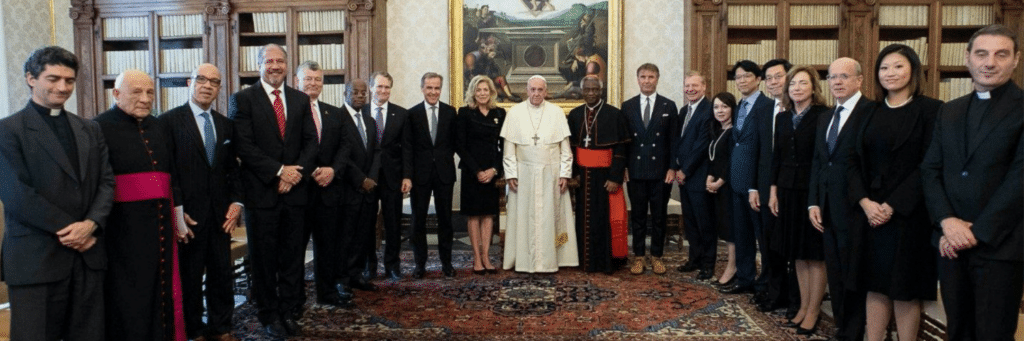 A meeting with religious leaders